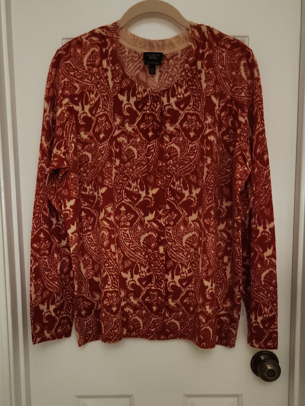 Petite Merino Wool Cardigan - Size 2XP